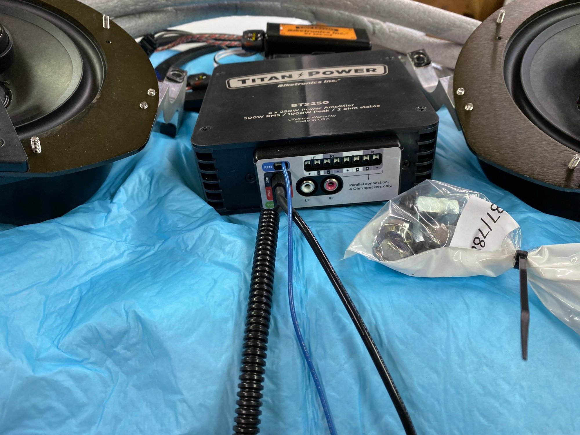 FOR SALE Biketronics Amp & speaker kit Harley Davidson Forums