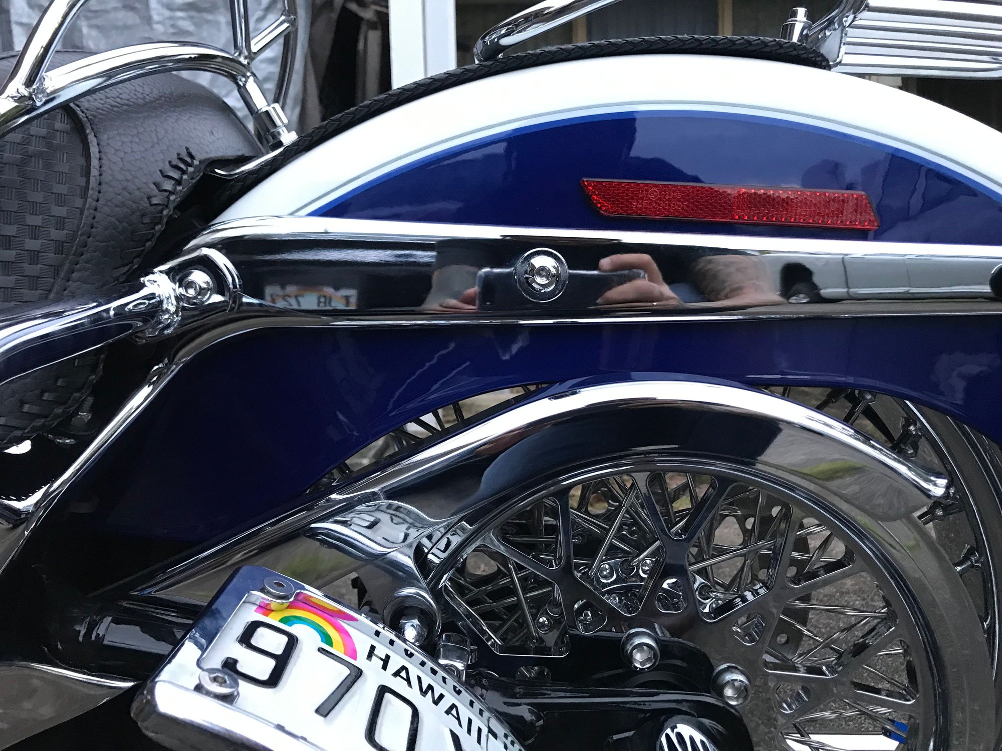 Cutting a slot into chrome belt guard Harley Davidson Forums