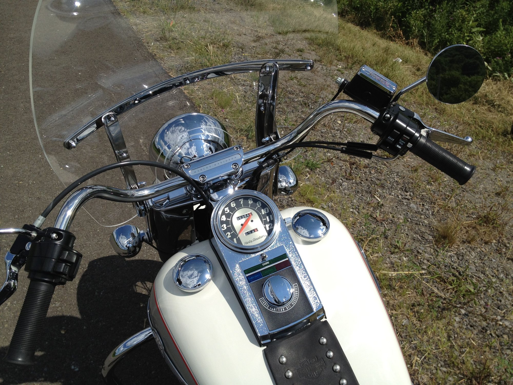 Older style canted handlebar clamp Harley Davidson Forums