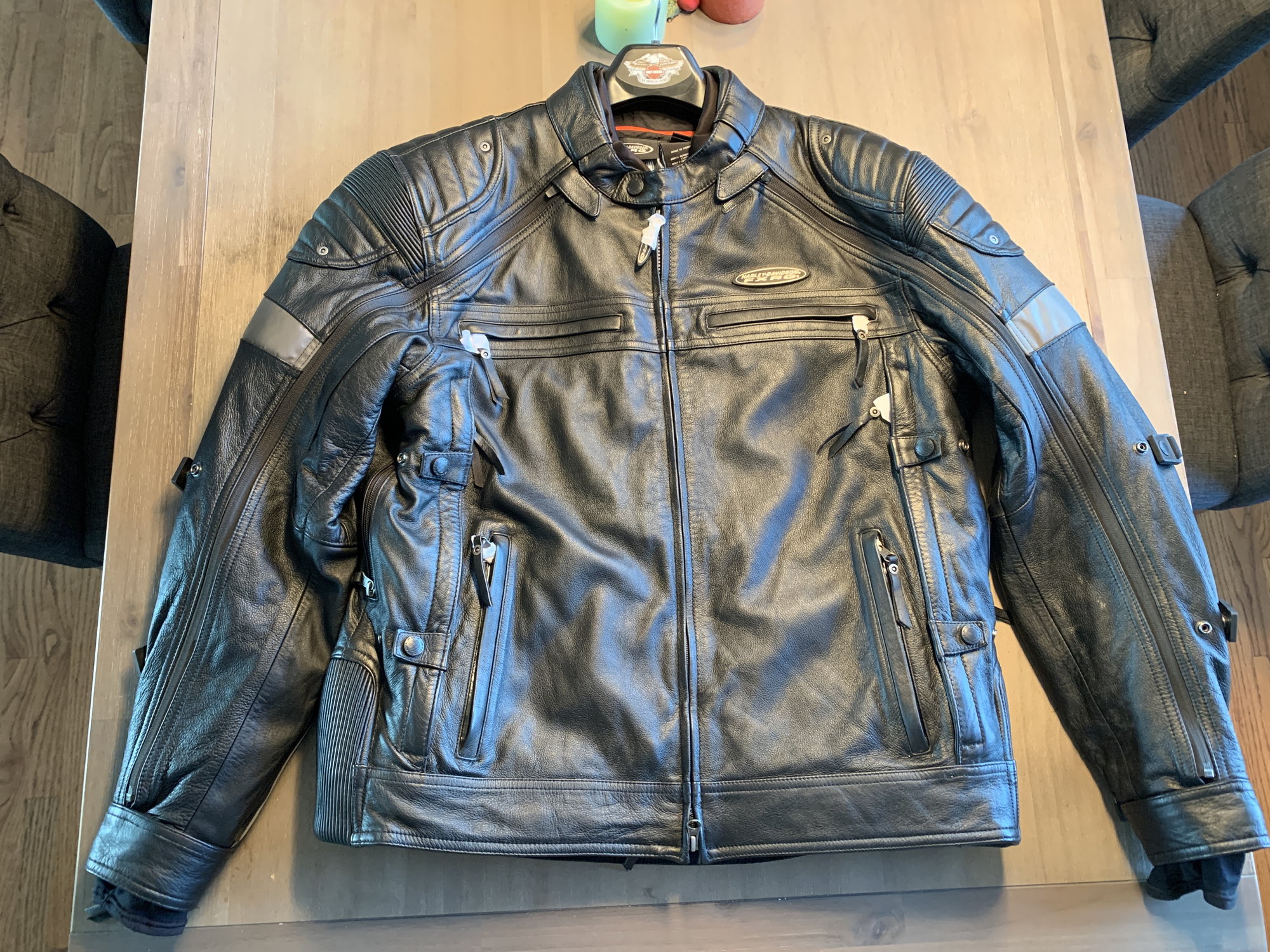 NEW 98095-15VM FXRG Switchback 2 in 1 Leather Jacket XL - Harley