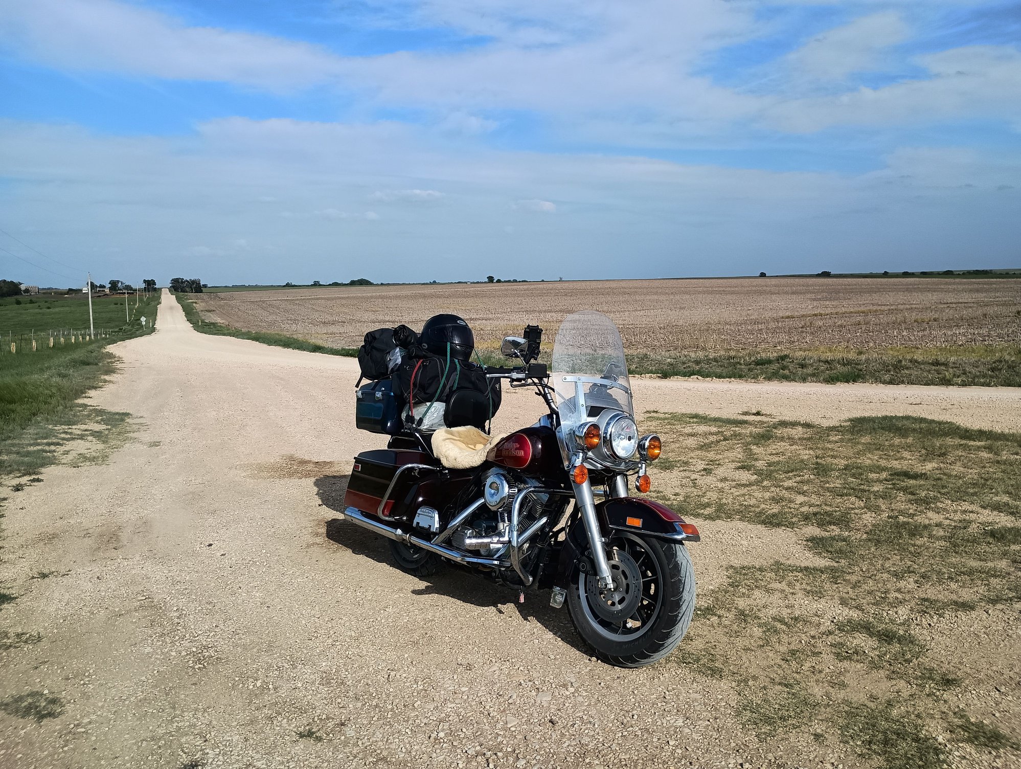 Sometimes the pavement ends. I rode 8 or 10 miles before I hit pavement again.