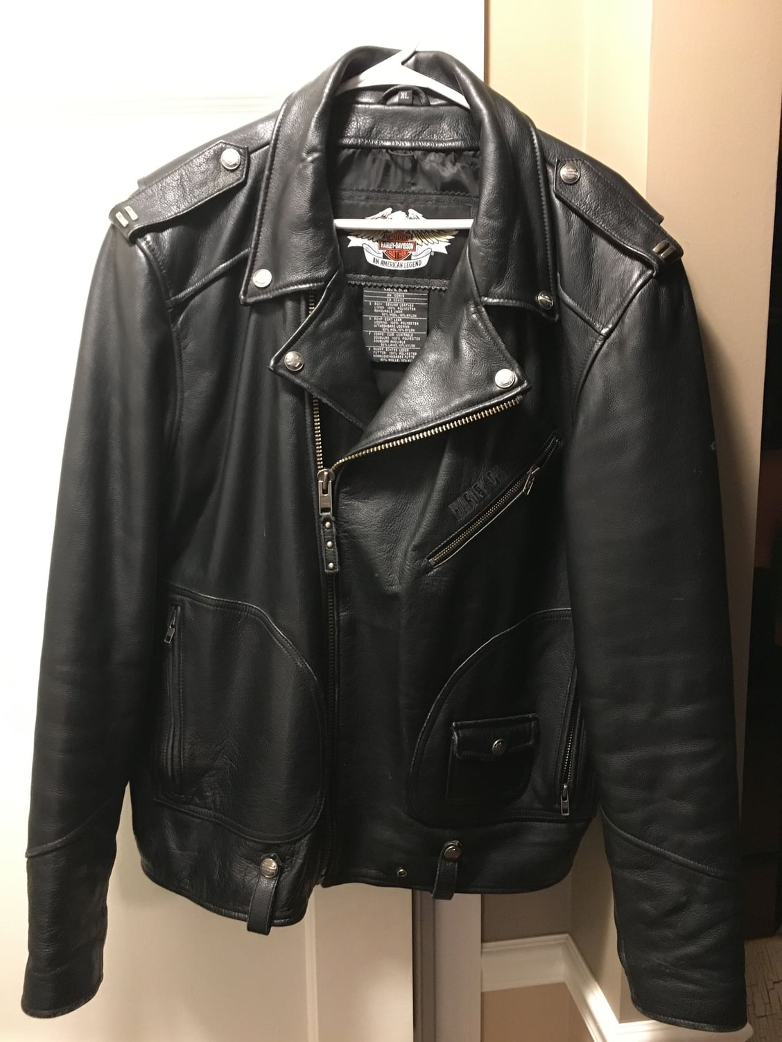 XL Leather Harley Coat - Harley Davidson Forums