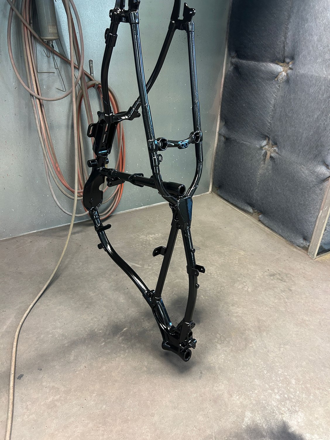 epoxying the frame 
