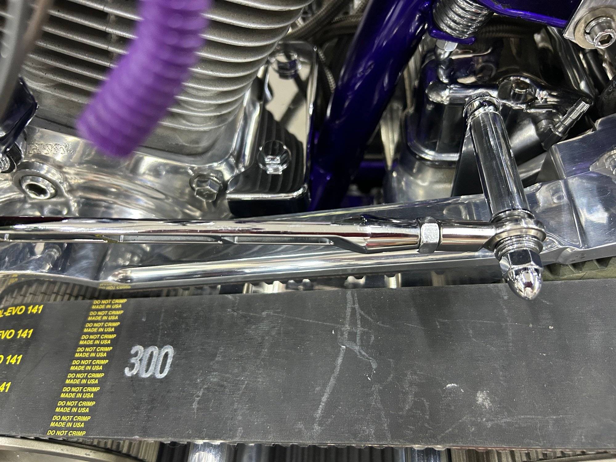 New spacer as the turbo hits the forward controls  so had to make spacers to clear it