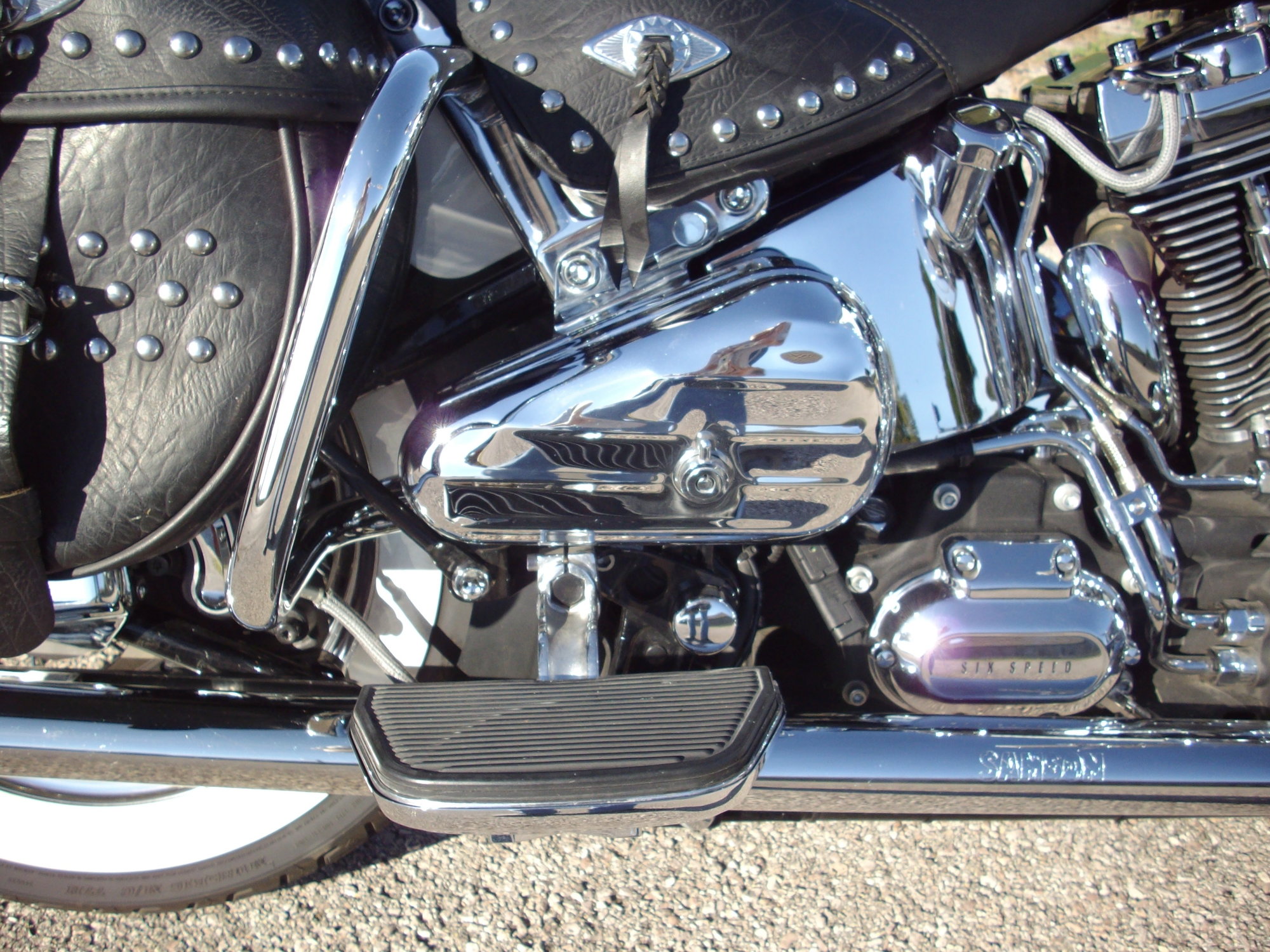 Left Side Chrome Oval Tool Box for Custom Harley