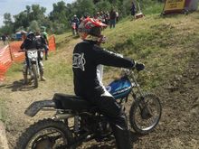 Well it’s a Harley so you guys may get a kick out of it! 
1975 HD SS250cc with a 6” swing arm extension. Burned up the top end this spring at a the Logan Iowa Hillclimb. Apparently the oil injection stopped working! Hopefully up and running by March for Logan again!