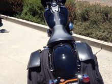 Street Bob with Great Bike Gear relocation and LeatherPros bags.