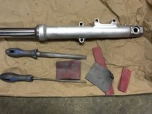 files and 320 grit