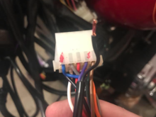 This is the female side and the picture wires don’t corespond with the wiring diagram the green and orange are together but in the diagram there apart 