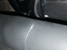 Heat shield has eaten through the paint all the way to the steel. Hard to see from a camera phone, but it is to the metal