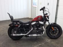 Just got the sissy bar on her today!!