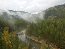 View from BC-3, British Columbia.