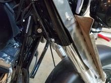 yep, i made my own. they don't look too horrible (for fangs anyway) but they cone right off with the shield. no buffering when they're one, no unsightly objects left on the bike when i take the shield off