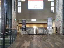 Inside the winery front foyer area. They host tours and weddings at this facility. Very nice place!