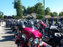 At Seacliff Park in Leamington. 750 bikes lined up for a 3 hour ride along the shores of beautiful Lake Erie.