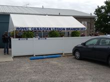 Third stop: The Legion in Thamesville, Ontario
