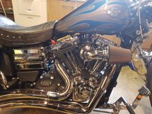 2 1/2" on the front, 3/4" on the rear