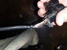 You can see where the wires got pinched. I first thought about using liquid electrical tape to fix the wires but that would be the half ass way of fixing them. I actually think im going to pull the right side back out also because the plastic conduitgot pulled down and there is three inches of wire exposed at the conteol end. Not a big deal but i might as well do it right and fix it. 