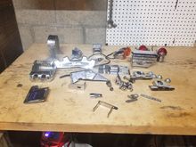 65 OBO Various chrome crap coil cover, master cylinder cover, spark plug cover etc
