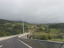 Heading west