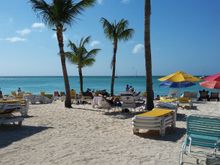Palm Beach in the High Rise resort area of the island.