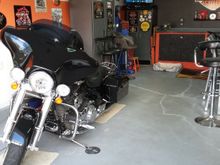 Harley all cleaned up and waxed up ready to roll!