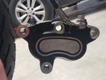 There is the long mounting bolt, (top left of pic)
There is the short mountind bolt, (botton left pic)
There is the pad pin, bridge bolt, (center top pic)
But, the far right bolt under the banjo fitting i removed is not noted about in my manual at all. 
