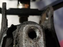 This is old mount compared to new mount. About same width. 