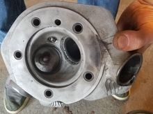 also got these heads with the cylinders, they do fit on the 3 5/8 cylinders but they are already ported, someone did a shitty job, the valve guide literally just fell out when i pulled the valve and it looks like a head gasket blew. So i wouldnt feel good running these, the heads that came on my motor are in much better condition. These would need alot more work and id rather buy std or sorenson performance heads, unless it was way cheaper to fix these. Im not looking to have a drag bike.