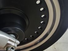 Front wheel after wet sanding
