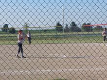 At 5:30pm I took an hour and a half break, to watch my granddaughter play softball. She did great, got the game ball, and her team won 11-0.