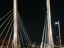 The bridge leading to the museum. 