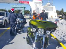 This guy with the Indian wanted to tell me how great the bikes are. I asked how much he rides and he does a whopping 1k to 2k per year! LOL

He was blown away by our trip when we told him and said he wants to do something like like one day. I took the opportunity to suggest he buy a Harley before trying it! LOL

Really nice people. We enjoyed speaking with them.