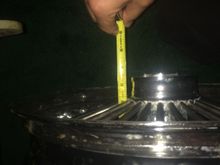 Measures 6.5 from one side to the other but the tire itself is 16x3.5