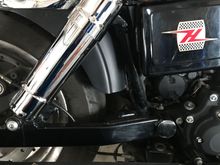 Stock replacement 412’s and stock replacement Progressive front springs improved ride and handling on my Fat Bob. It’s never gonna match my former FXDXT for many reasons