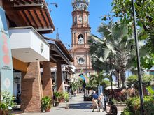 One of the many beautiful churches in Puerto Vallarta.