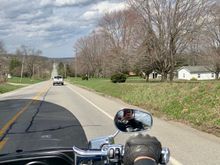 First decent ride ,4 hrs, with the little lady and the new fat baggers 12” bars. 