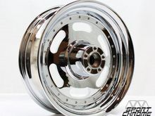 Fat bob chrome rear wheel