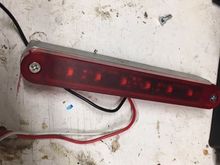 This is the front of it, notice the screws holding it in place.  I drilled and tapped the angle for 6-62 screws.  I think I will touch up the screw heads with some red paint to blend them in also.