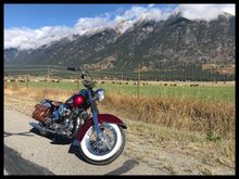 Bull mountain and a reminder we where heading for hamburgers.