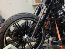 Now, getting a 1” Axel Wheel, into a ¾” Axel,.... and NO, the Bearing Adaptors didn’t just go right together. Took a Bit of Fitting,....