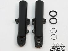 Black powder coated Touring fork legs with rebuild kit