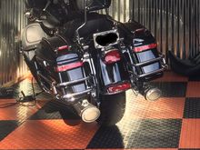 Ultra with Aero kit on lid top and relo sig iights on bags.  Without tour pack, I want as much light back there as possible.  There is some room for more, but running out of connections.