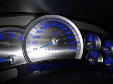 Would like to get custom touring gauge faces similar to this but with a much less reflective background. 