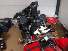 inner fairing off. mess.