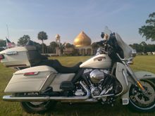 My 2015 FLHTK Shriners Edition in front of Hadji Shrine Temple in Pensacola,FL.