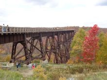 Knowing the bridge was in bad shape they were renovating it when the tornado struck in 2002.
