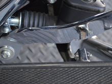 Notch in the pedal arm.