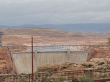 Glen Canyon Dam at Page, Arizona.