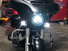 Hogworks headlight with custom dynamics led signals.